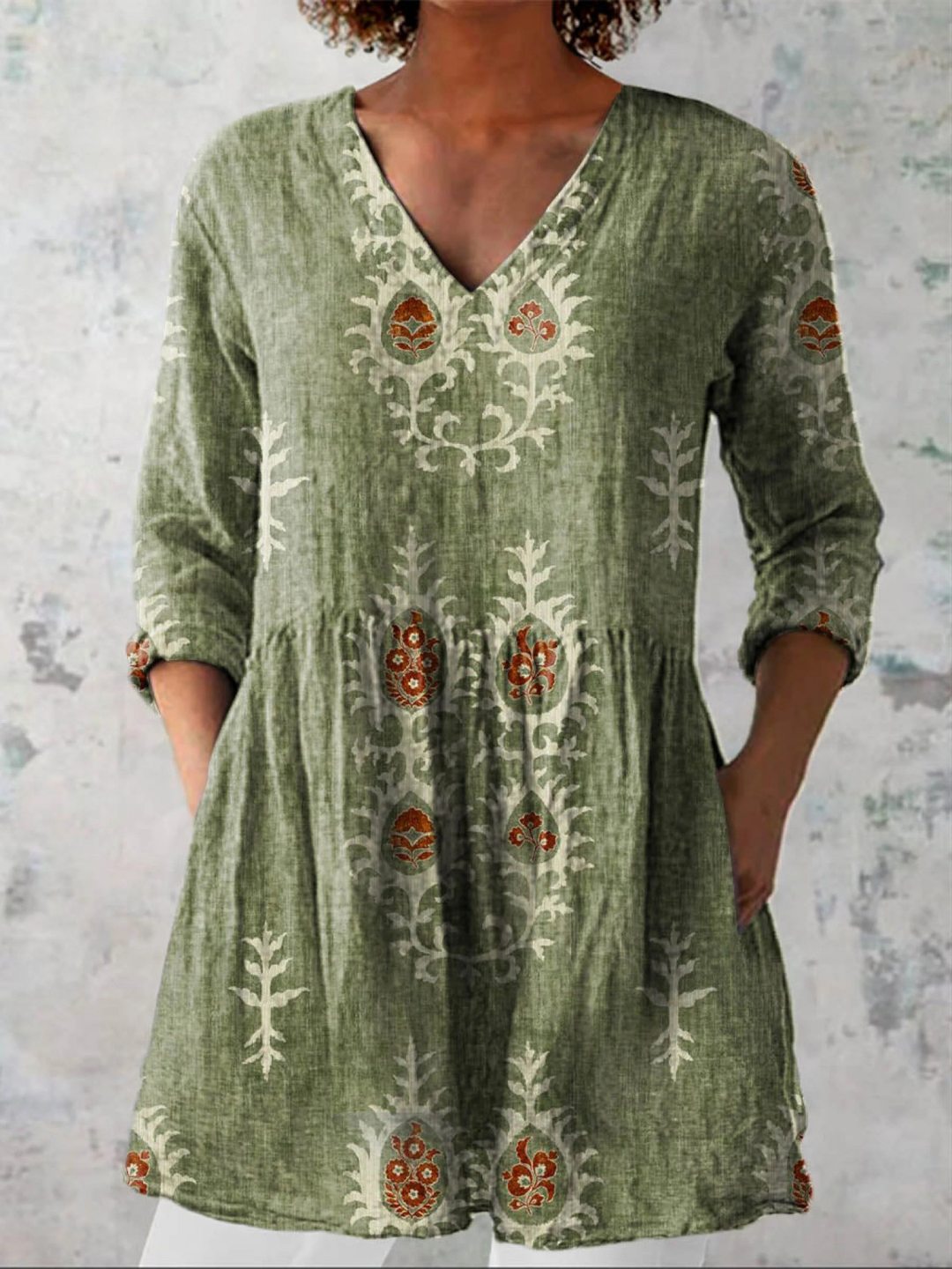 Blair | Long Blouse with a Bold Print