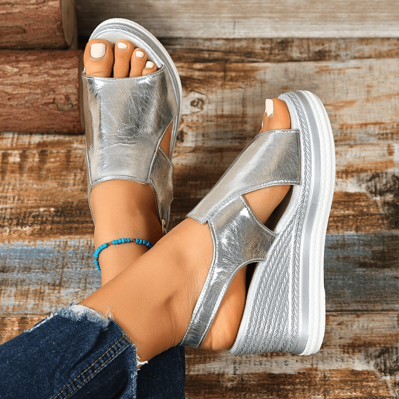 Baylie | Stylish Metallic Sandals