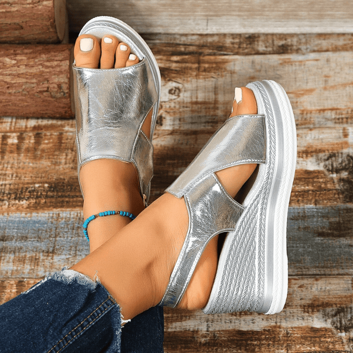 Baylie | Stylish Metallic Sandals