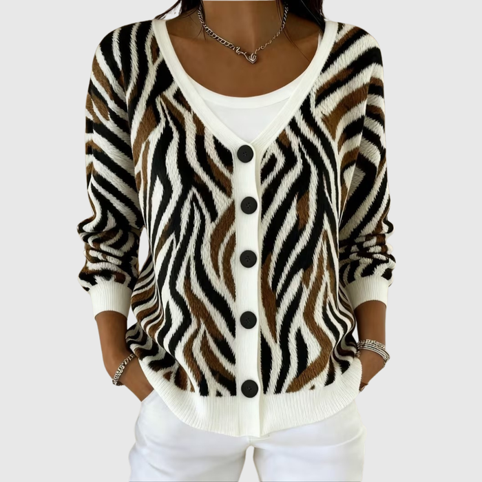 Comfortable Button-Front Knit Cardigan