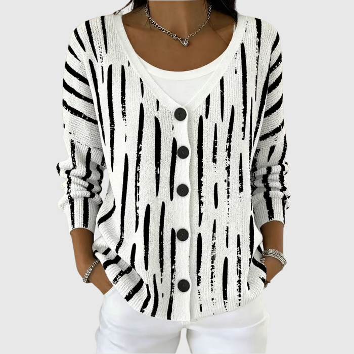 Comfortable Button-Front Knit Cardigan