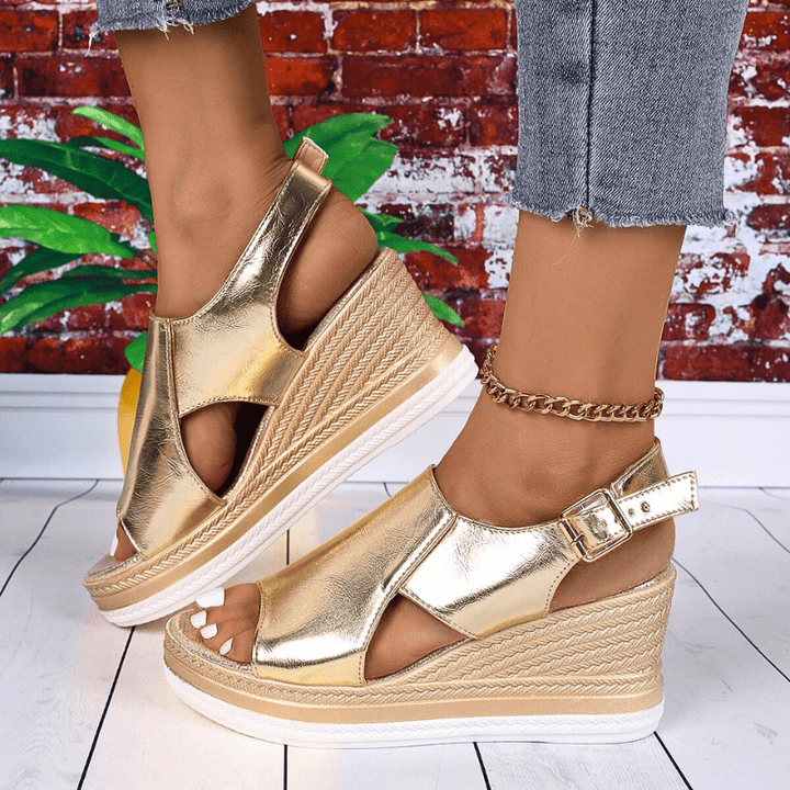 Baylie | Stylish Metallic Sandals