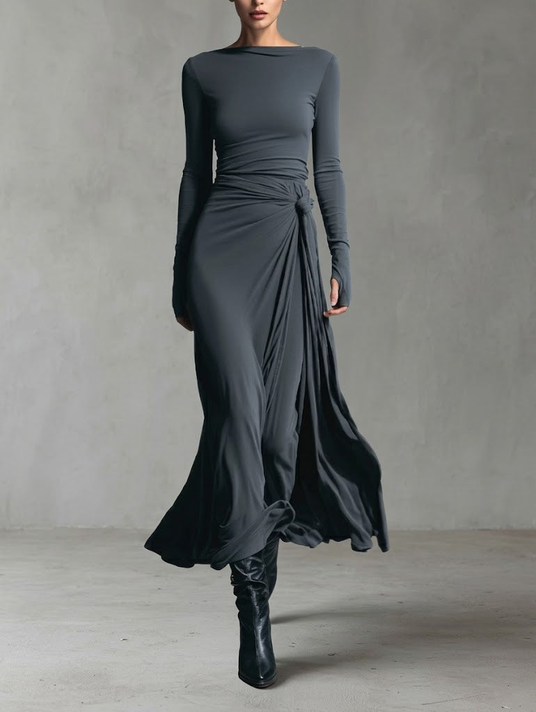 Alba - Maxi Dress with Side Knot