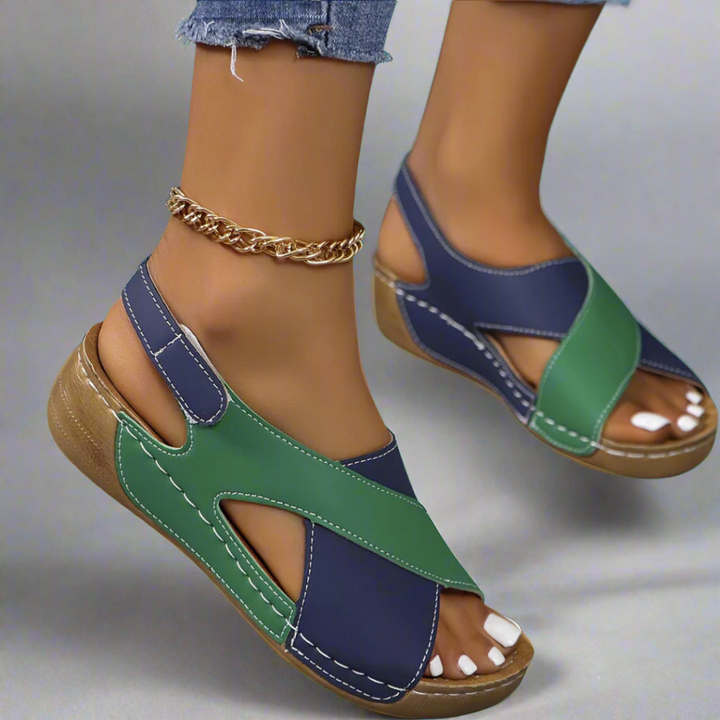 Kendra | Colourblock Orthopaedic Sandals