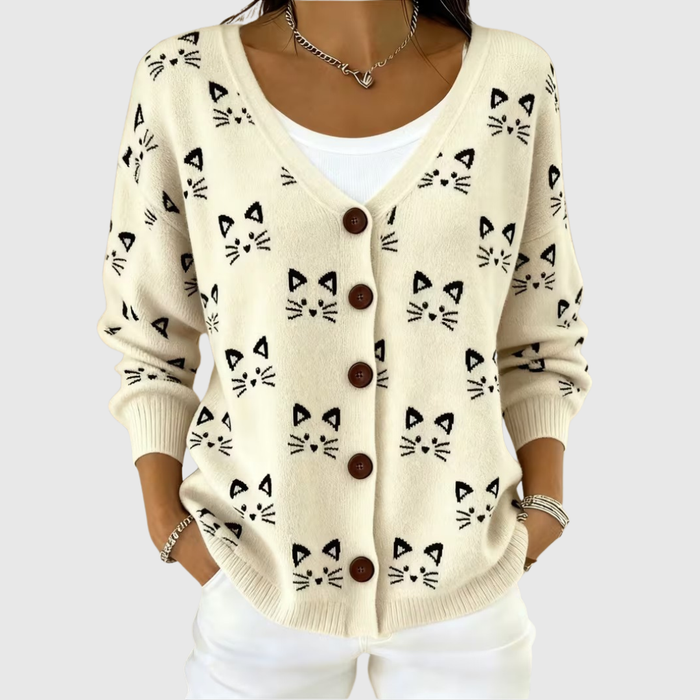 Comfortable Button-Front Knit Cardigan
