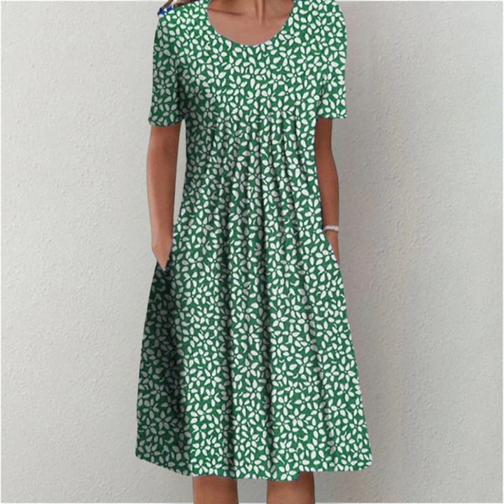 Hailey | Relaxed Elegant Floral Dress with Pockets