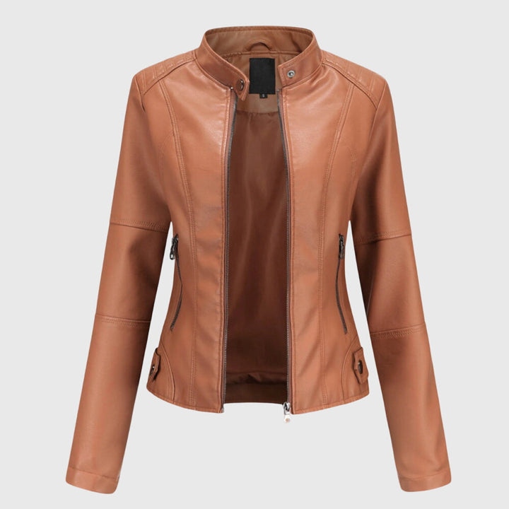 Giorgina™ | Elegant Women's Leather Jacket