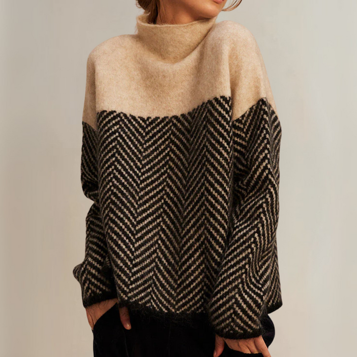 Norah | High-Neck Cotton Jumper