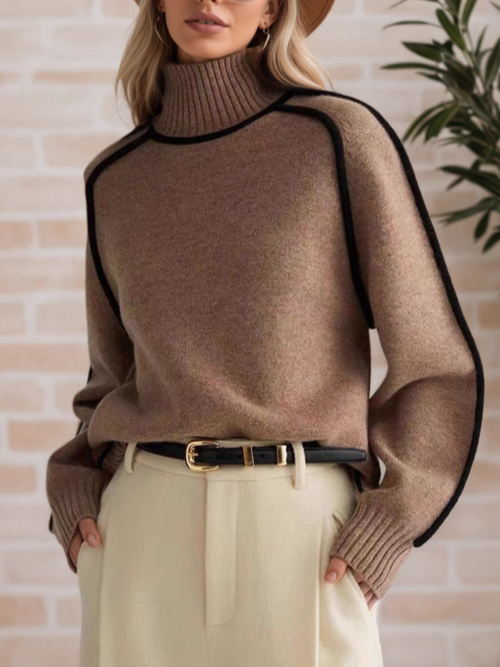 Donna | Elegant High-Neck Jumper