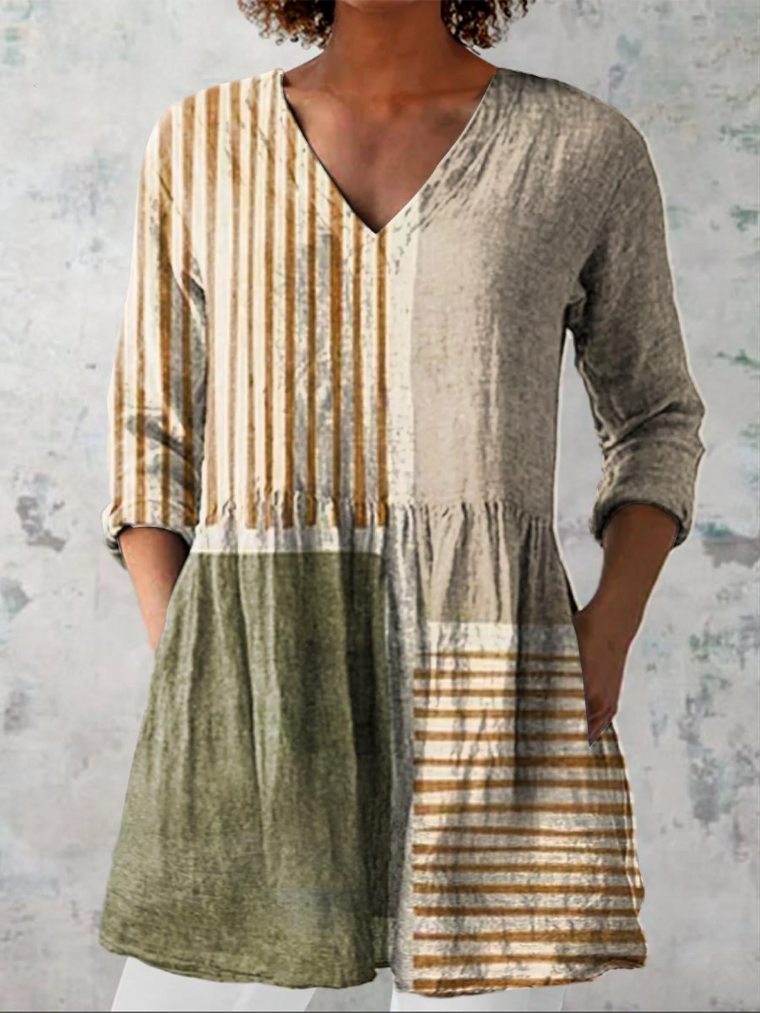 Maeve | Long Blouse with a Bold Print