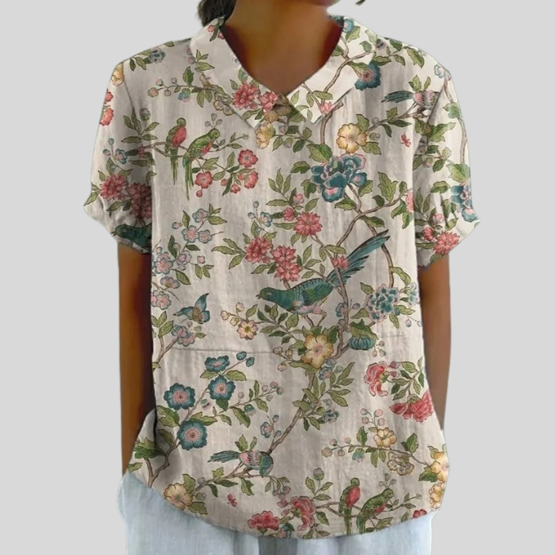 Elegant & Comfortable Floral Top