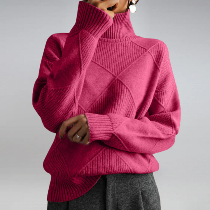 Lauren | Luxury Cashmere High-Neck Jumper