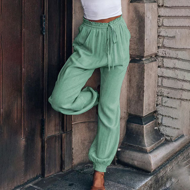 Kaeli | Elegant Drawstring Trousers
