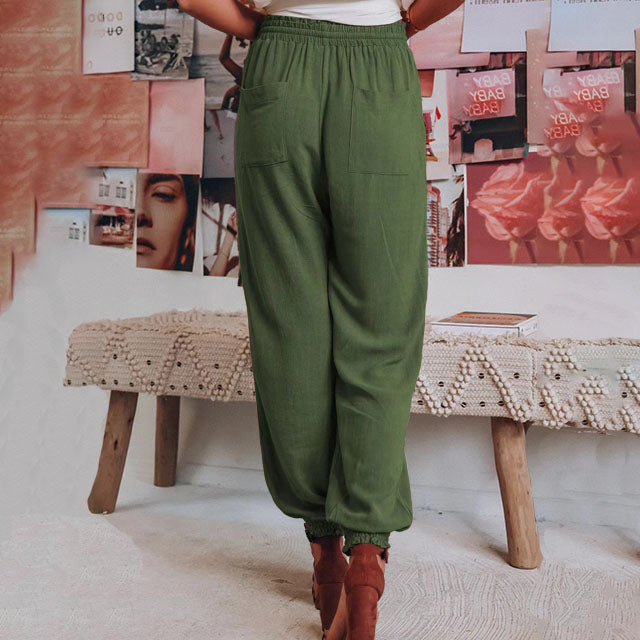 Kaeli | Elegant Drawstring Trousers