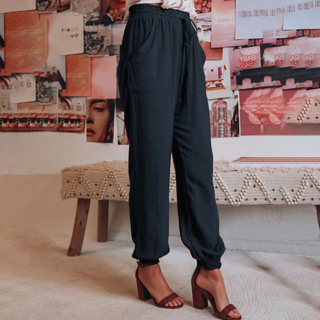 Kaeli | Elegant Drawstring Trousers