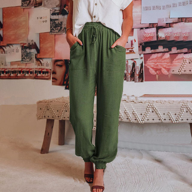 Kaeli | Elegant Drawstring Trousers