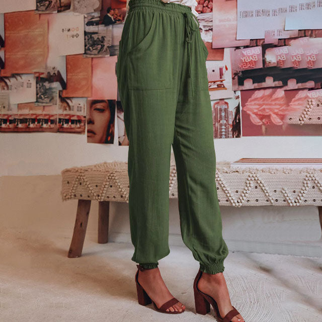 Kaeli | Elegant Drawstring Trousers