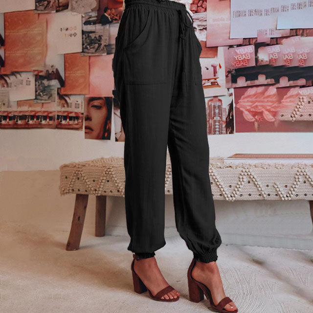 Kaeli | Elegant Drawstring Trousers