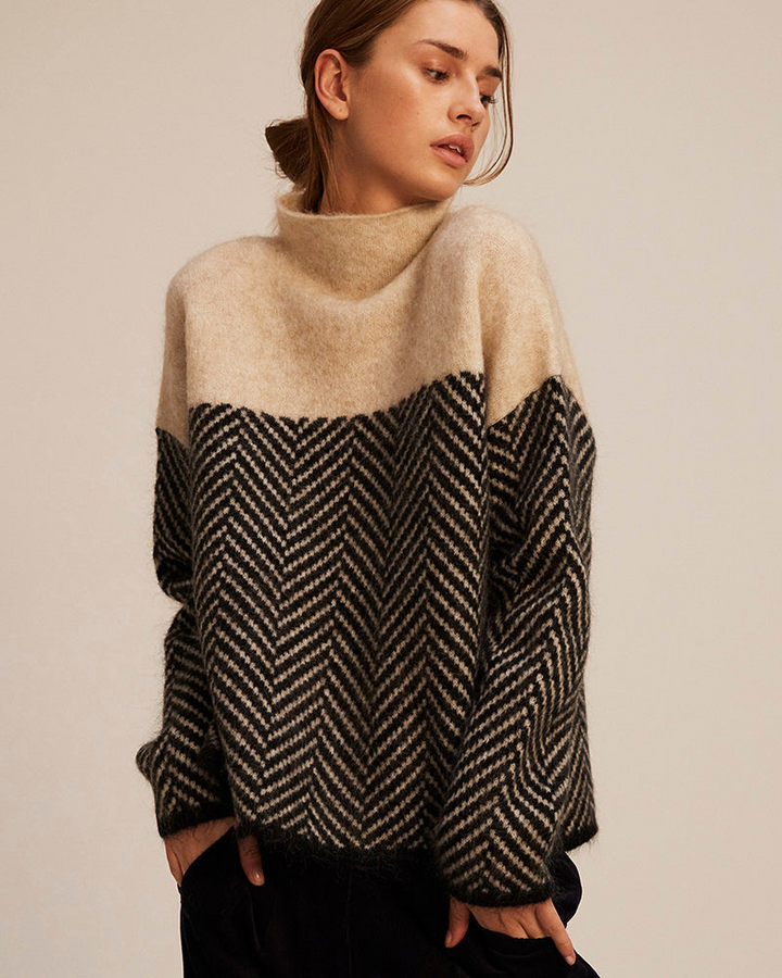 Norah | High-Neck Cotton Jumper