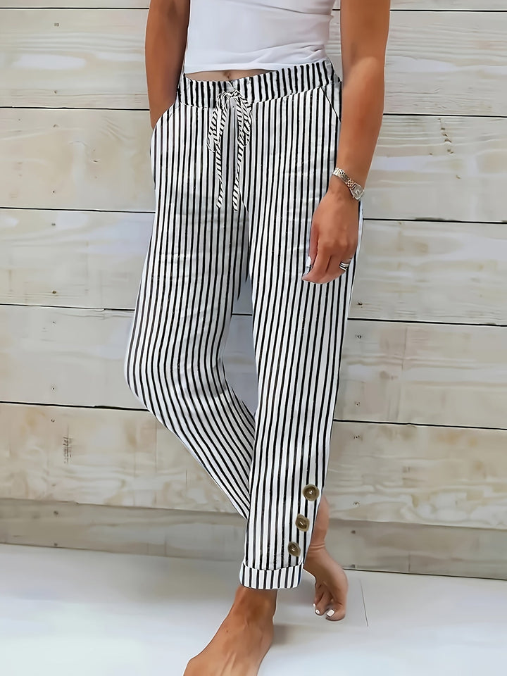 Raquelle | Relaxed Striped Trousers