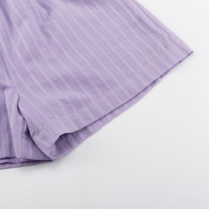 Viola | Buttoned Shirt & Airy Shorts Set