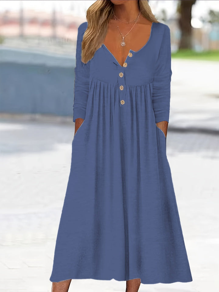 Zara | Front-Button Midi Dress