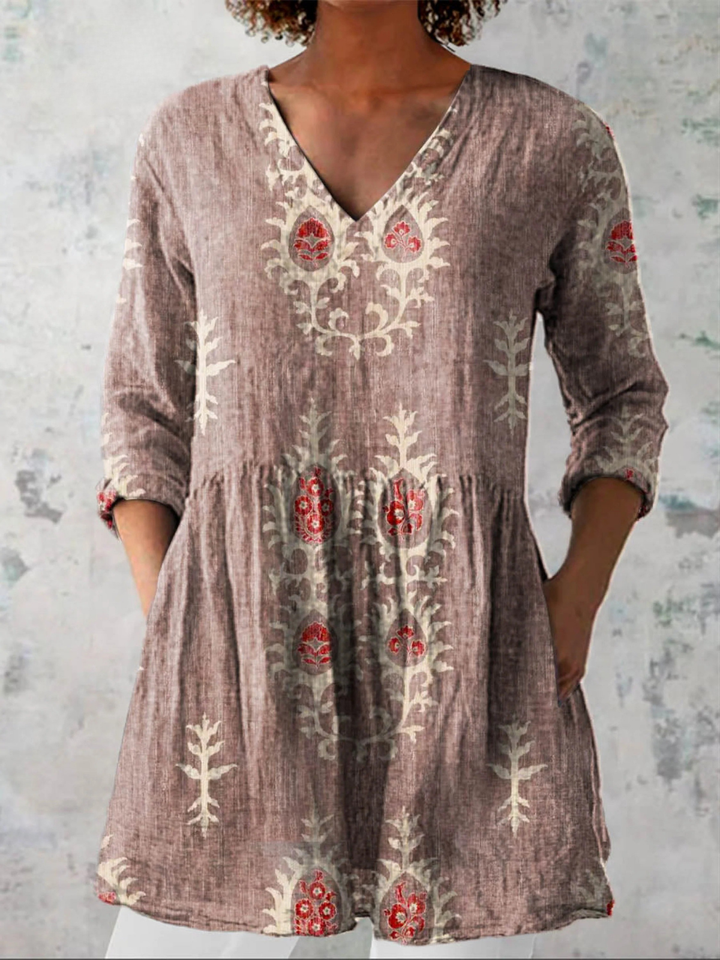 Blair | Long Blouse with a Bold Print
