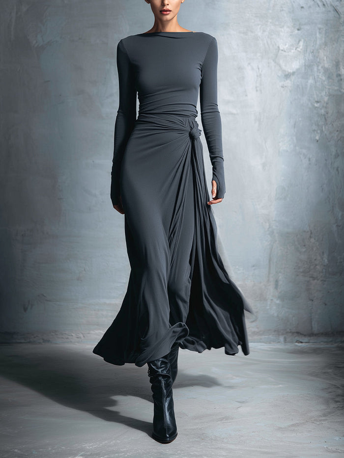 Alba - Maxi Dress with Side Knot