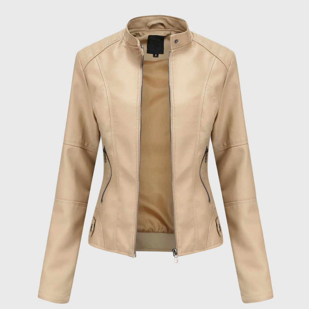 Giorgina™ | Elegant Women's Leather Jacket