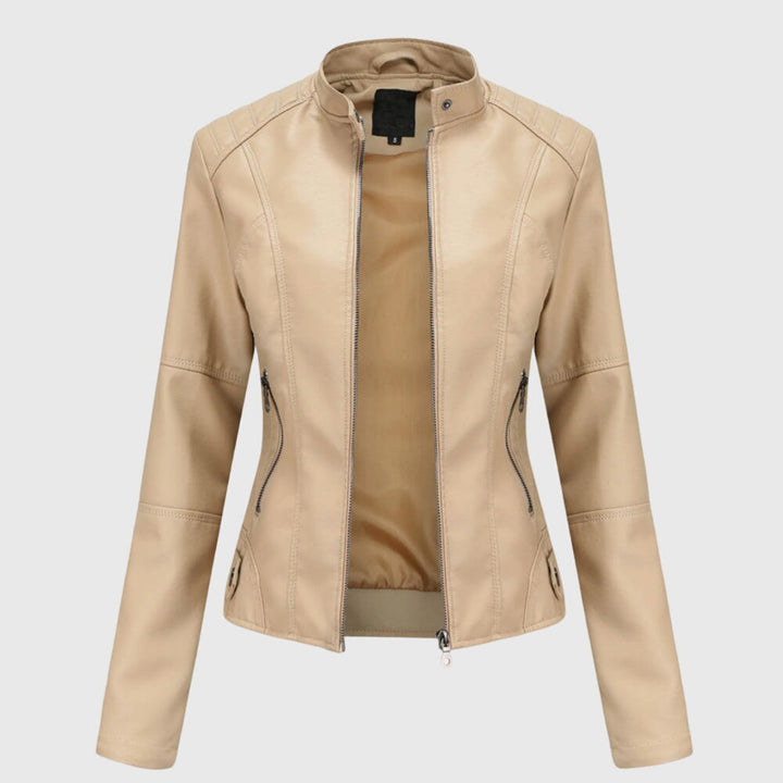 Giorgina™ | Elegant Women's Leather Jacket