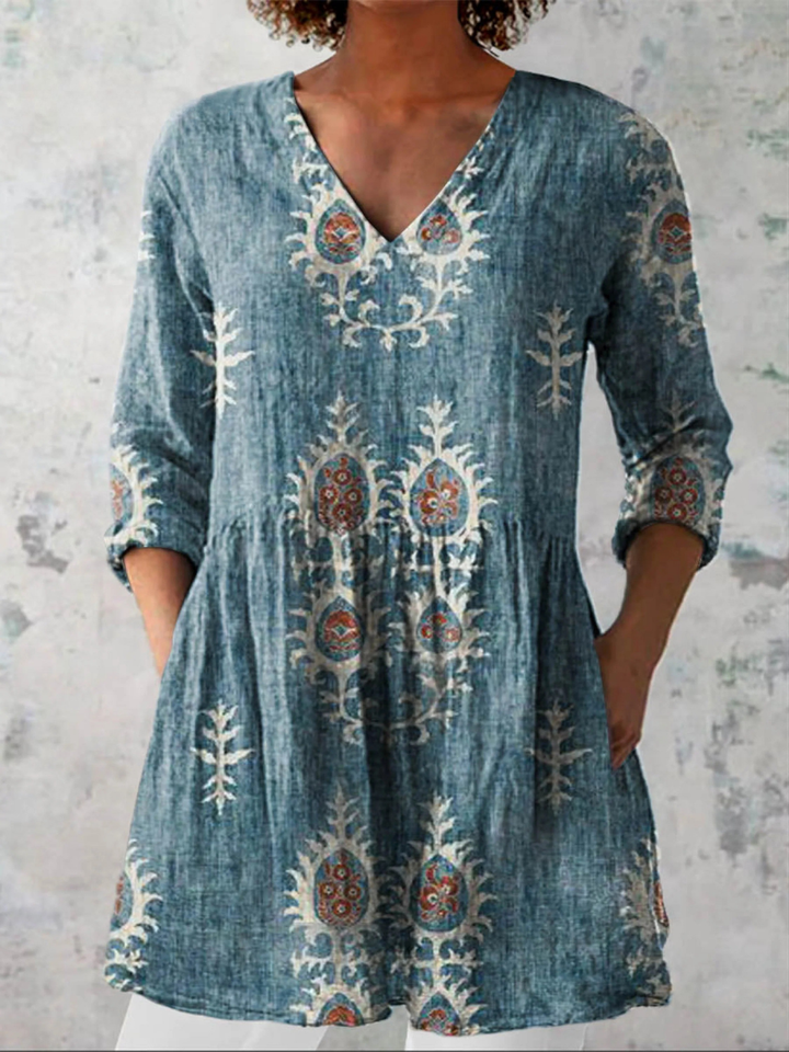 Blair | Long Blouse with a Bold Print