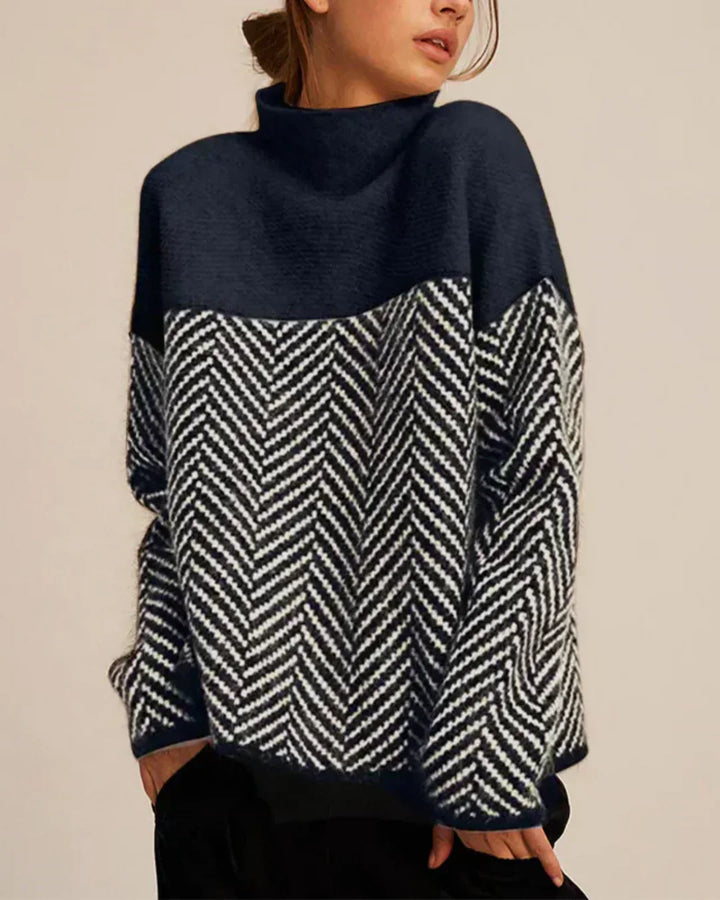 Norah | High-Neck Cotton Jumper