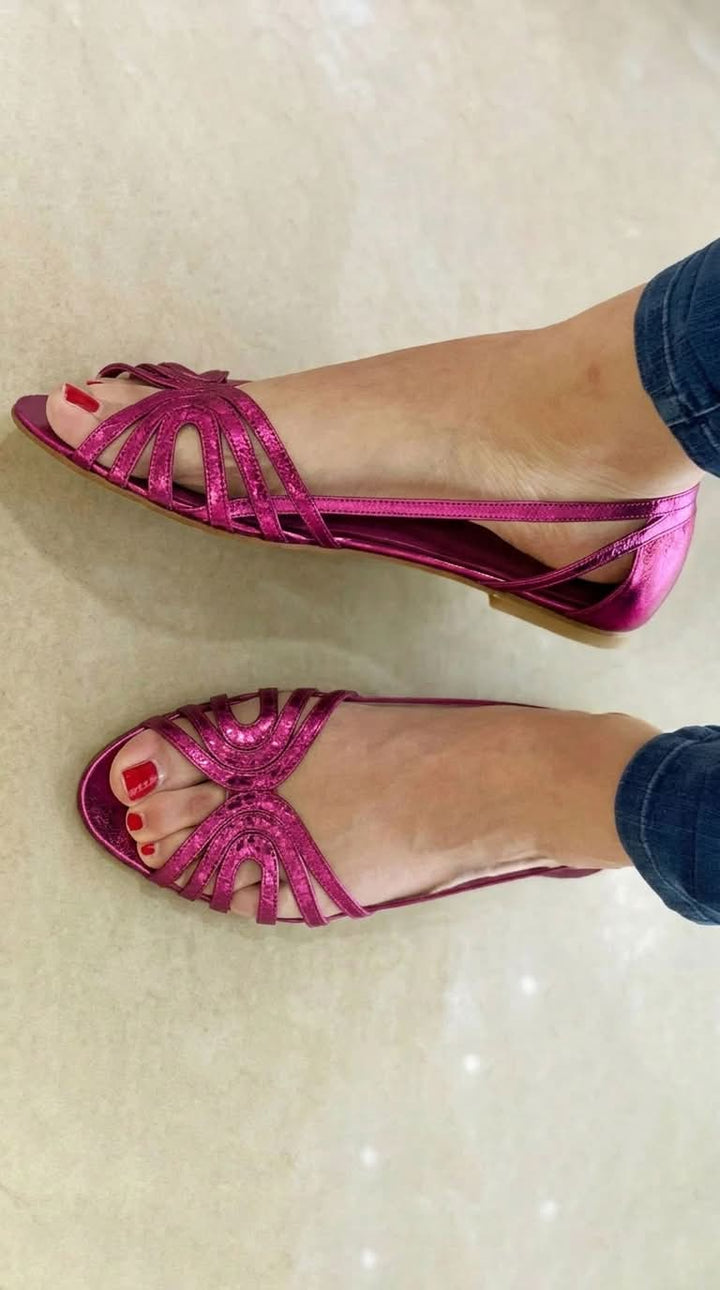 Eleonora | Luminous Summer Sandals in Gold
