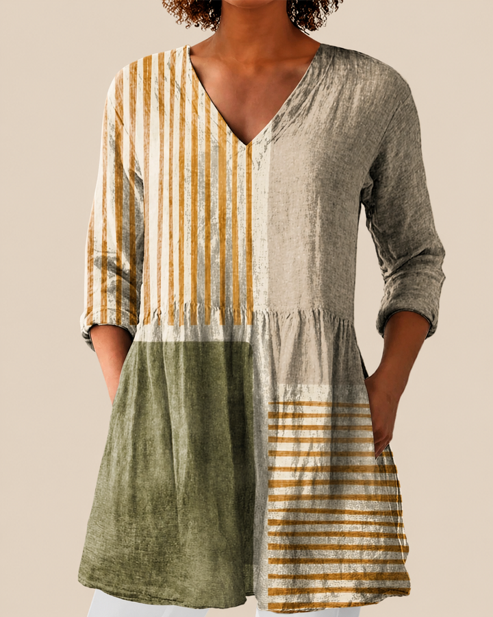Maeve | Long Blouse with a Bold Print