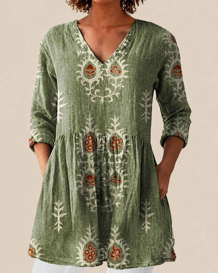 Blair | Long Blouse with a Bold Print