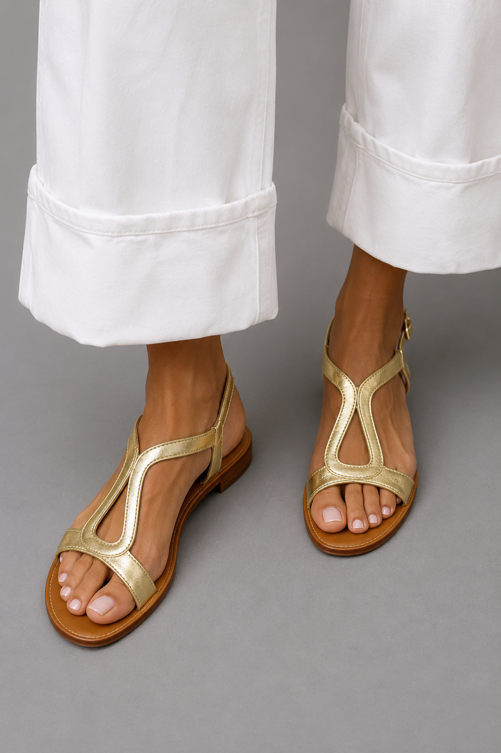 Ludovica | Summer Glow Sandals in Gold