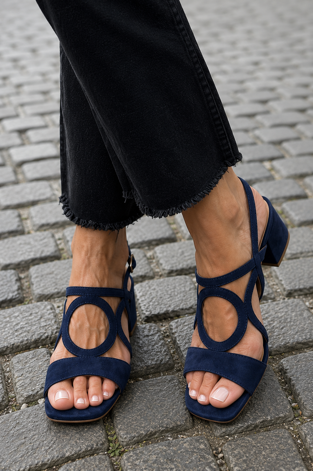Valentina | Vibrant Heeled Sandals in Orange & Pink