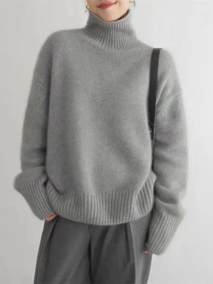 Amaya | Luxury Cashmere Roll-Neck Jumper