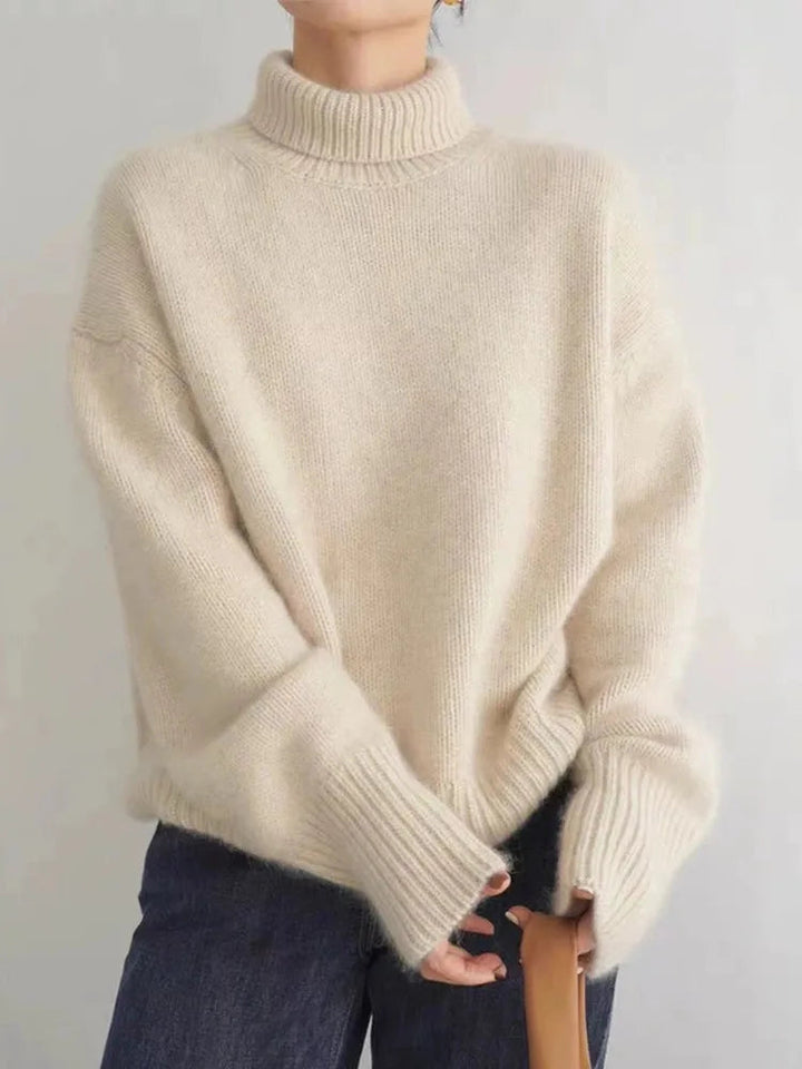 Amaya | Luxury Cashmere Roll-Neck Jumper