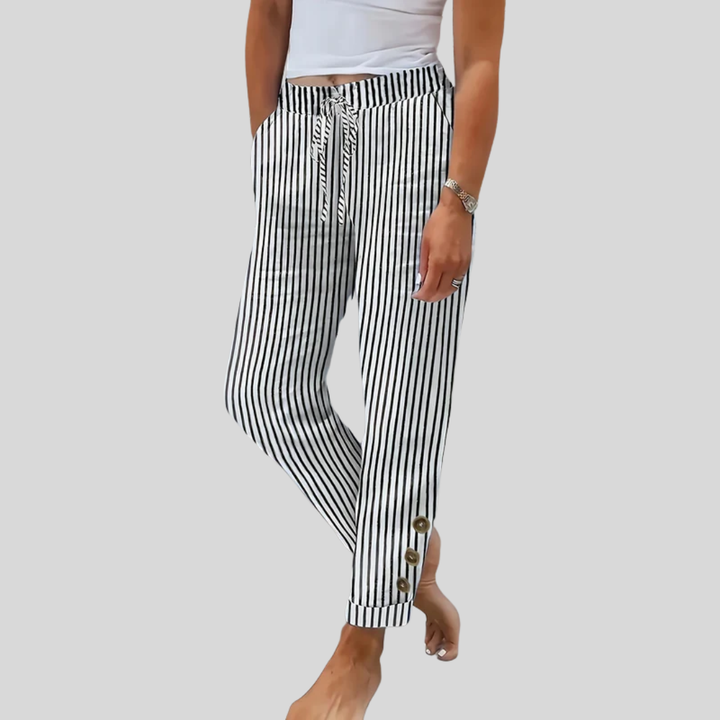Raquelle | Relaxed Striped Trousers