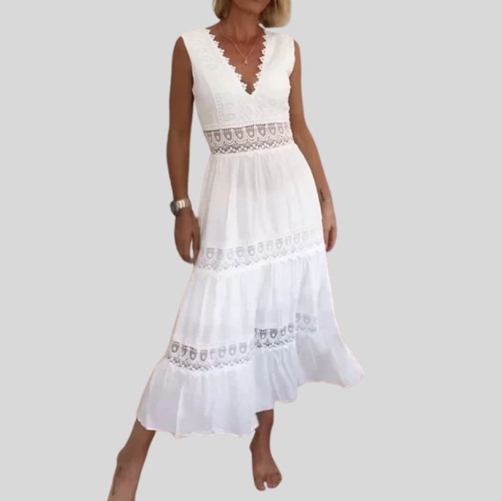 Circe | V-Neck Lace Cami Dress