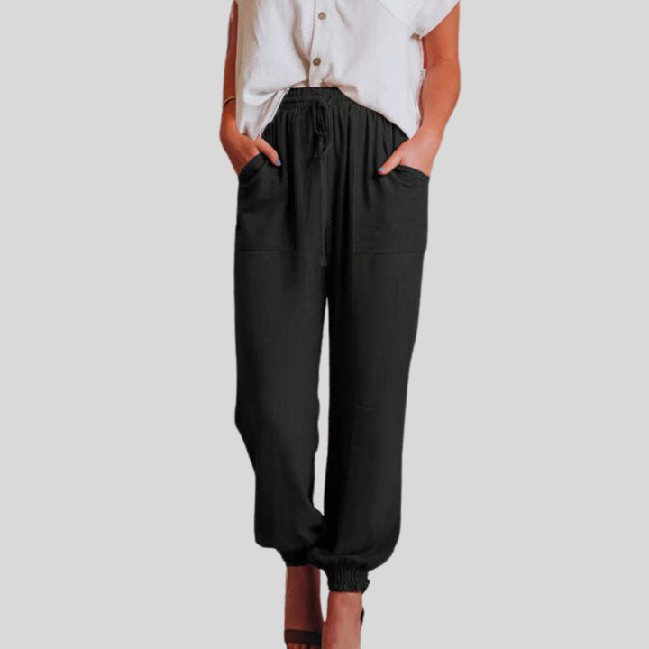 Kaeli | Elegant Drawstring Trousers