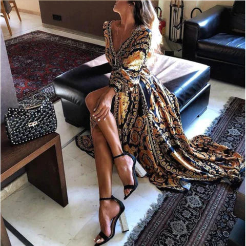Faye | Printed Boho Dress