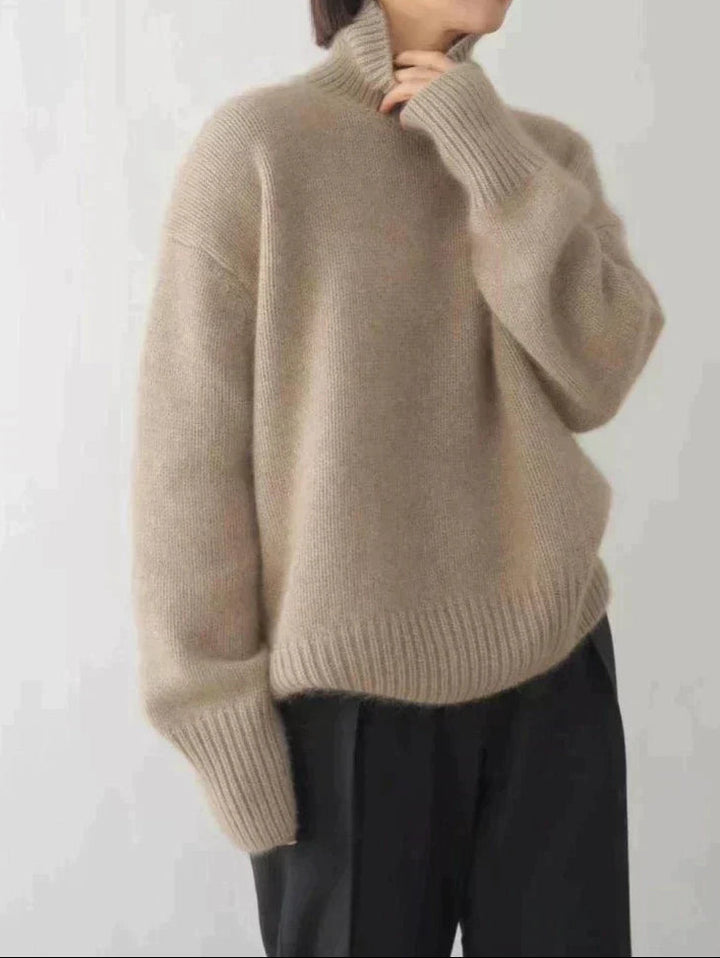 Amaya | Luxury Cashmere Roll-Neck Jumper