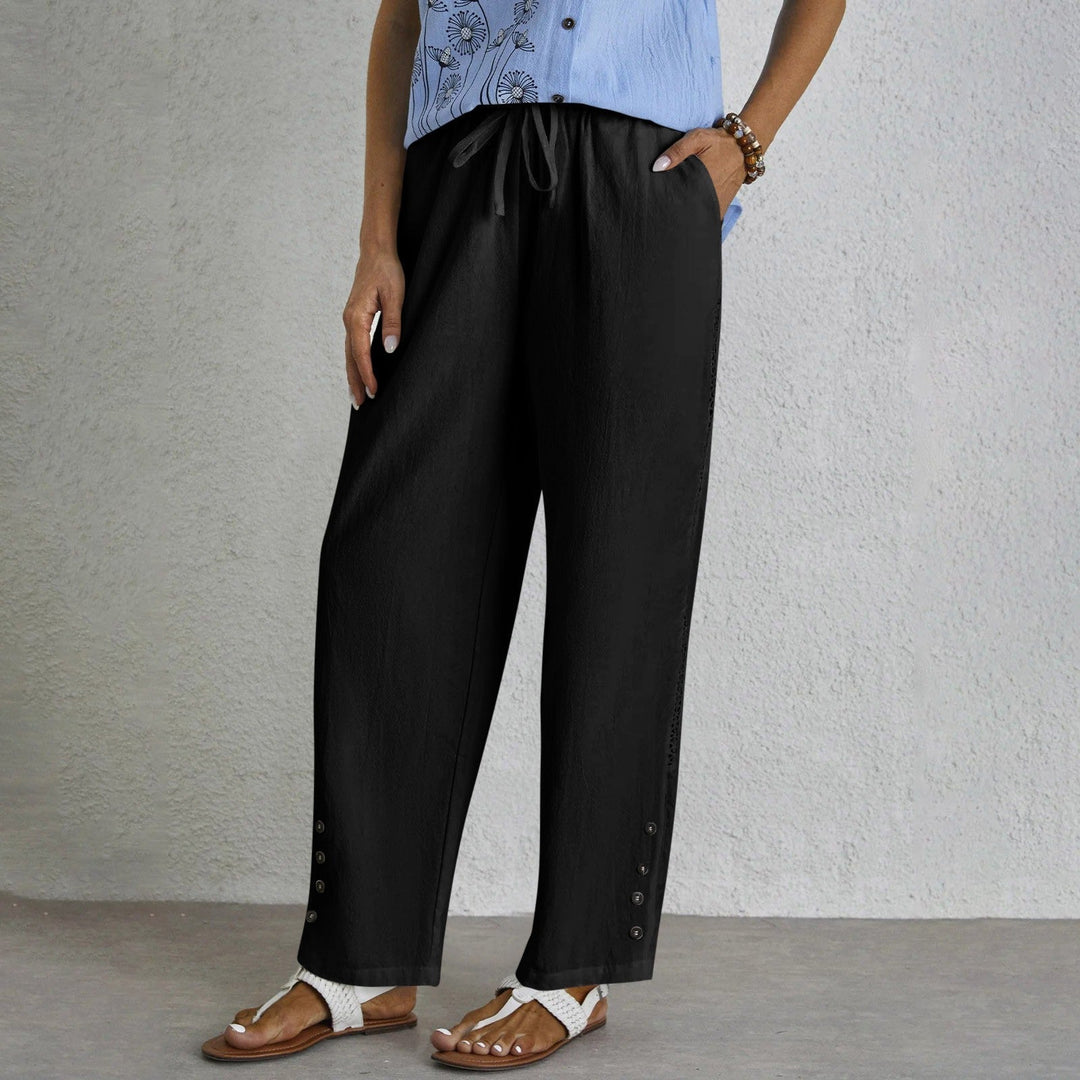 Shania | Relaxed Buttoned Trousers