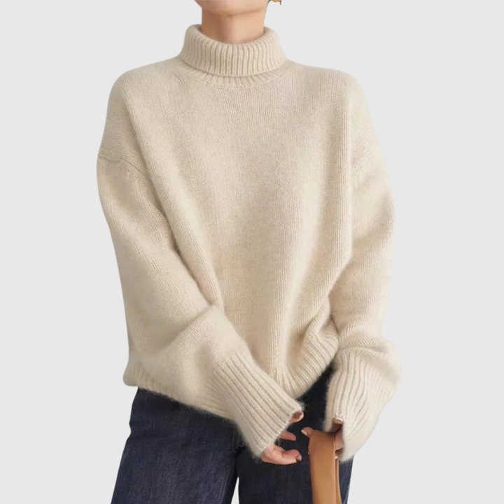 Amaya | Luxury Cashmere Roll-Neck Jumper
