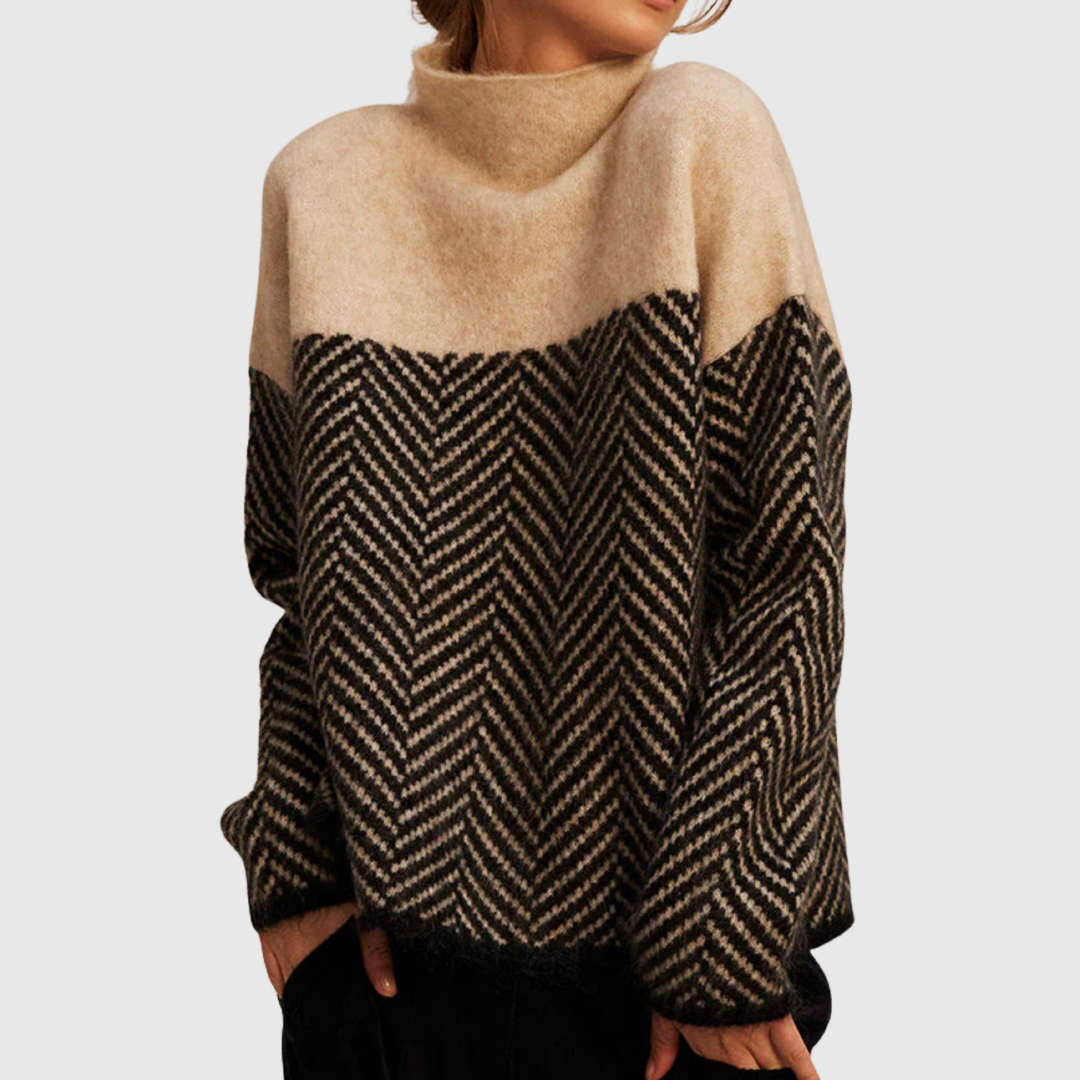 Norah | High-Neck Cotton Jumper