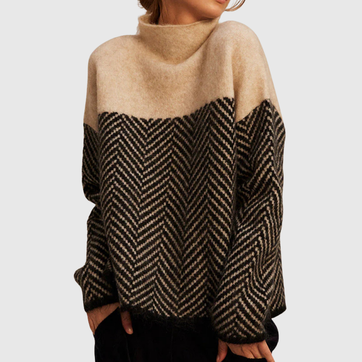 Norah | High-Neck Cotton Jumper