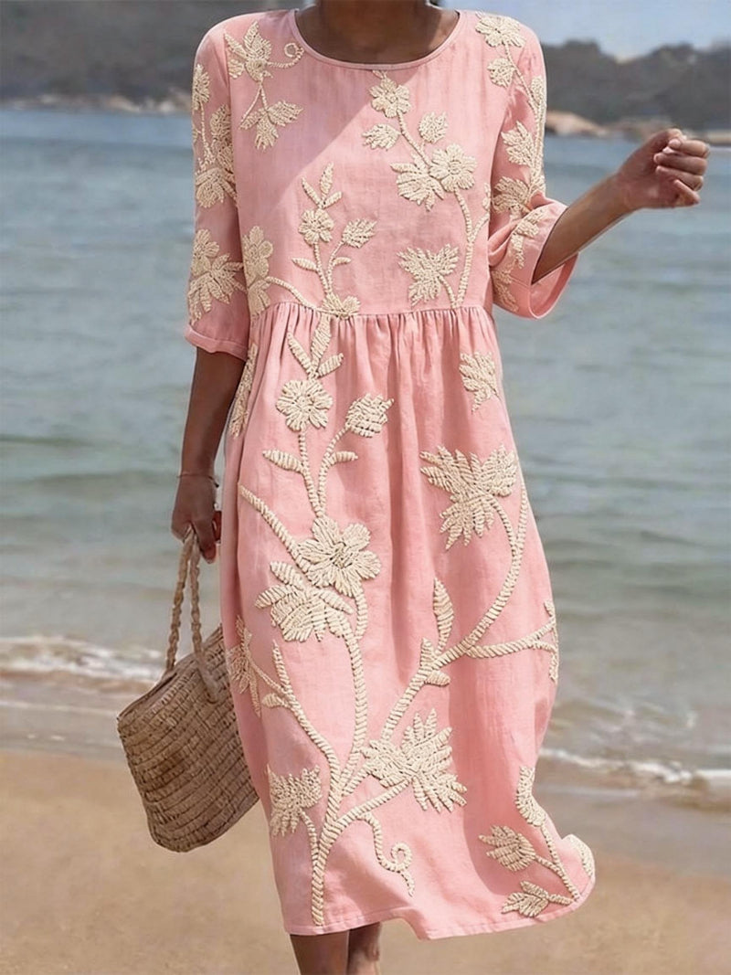 Casual Floral Print Dress