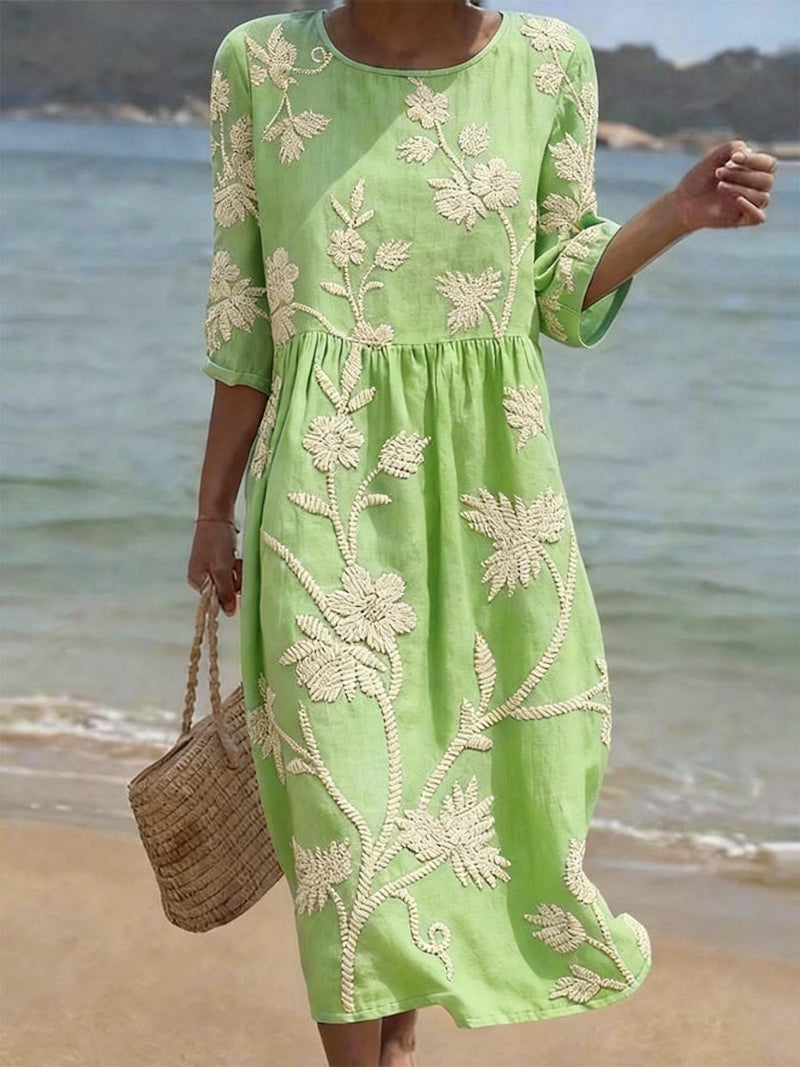 Casual Floral Print Dress